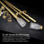 Ensemble de tringle à rideaux double réglable Judner Gold-854199348