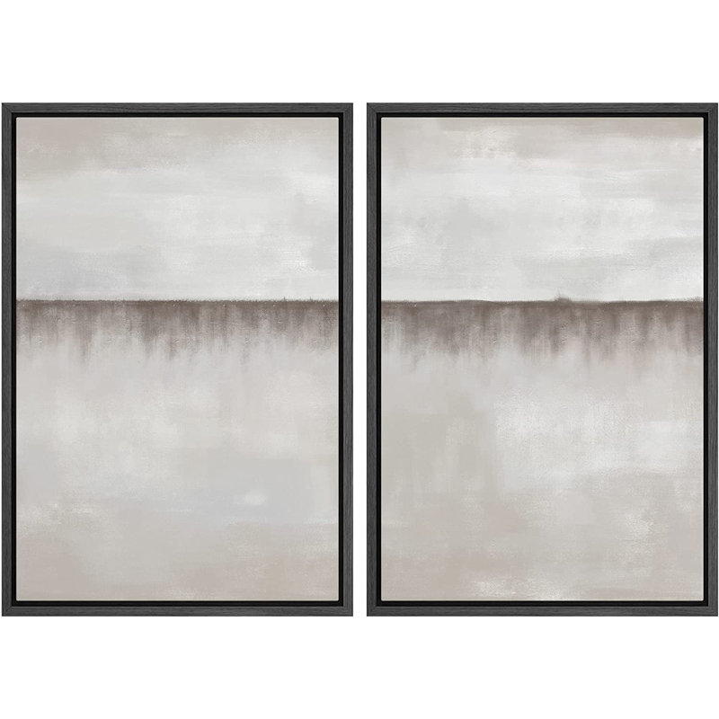 2 - Pieces, 24" H x 32" W x 1.5" D, Black