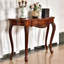 Console noyer massif et bois manufacturé