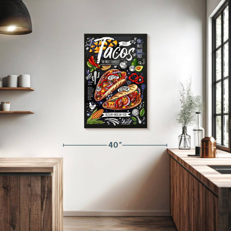 Yarlin Spicy Tacos, 36" H x 24" W