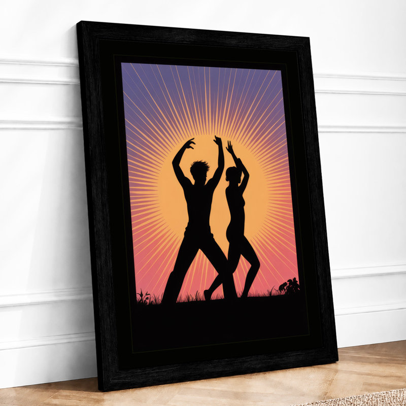 Triumph at Sunset Modern - Framed Print, A3 - 42.0 x 29.7 cm, Black