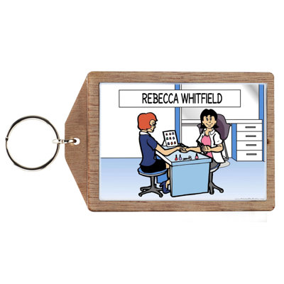 Personalized Manicurist Nail Tech  Female Key Chain