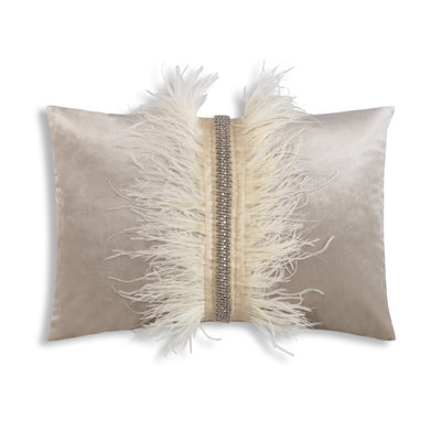 Appliqued Velvet Throw Pillow