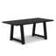 Table de salle à manger de style campagnard moderne en bois de manguier massif l 72 po Whitley-1400722948