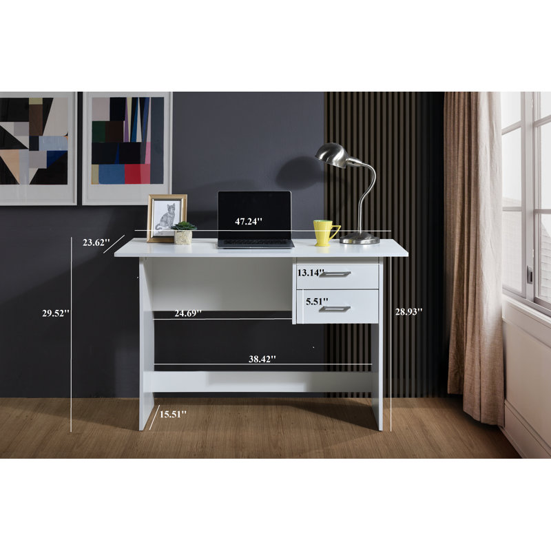 Bertha Writing Desk, White