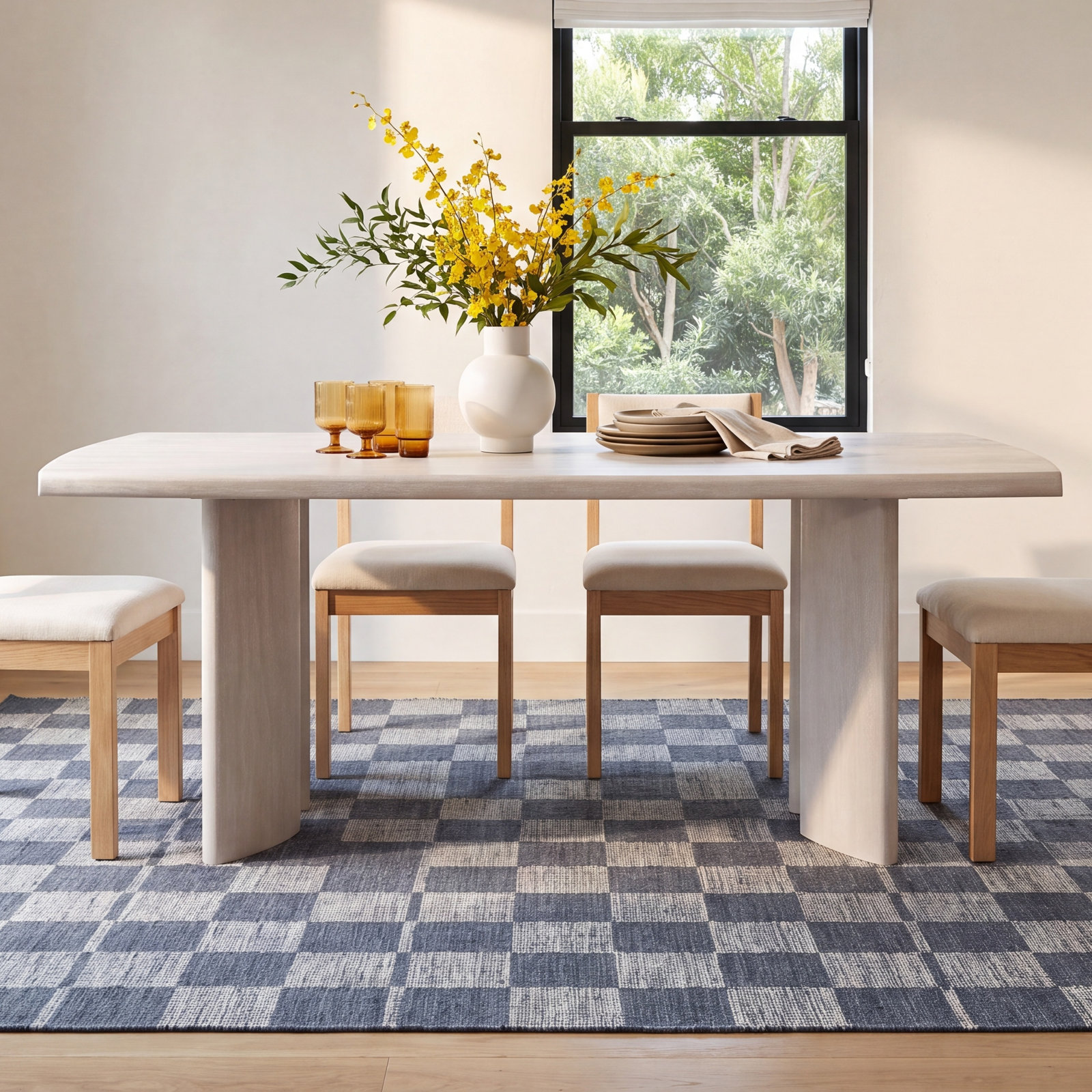 Olie 78'' Dining Table, White