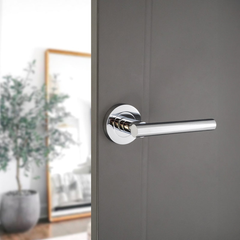 Jura Lever Door Handle, Polished Chrome