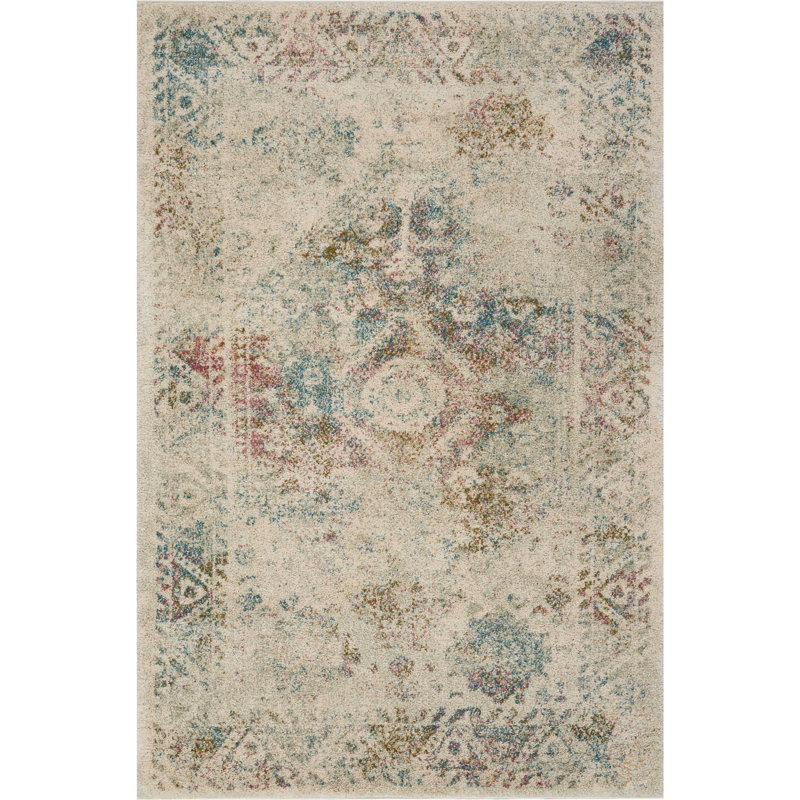 Tapis marocain crème Dreya, Rectangle 4 pi x 6 pi