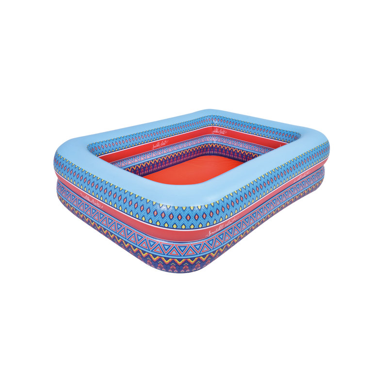 Piscine gonflable rectangulaire 69 "à imprimé bohémien 69"