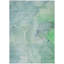 8' X 10' Teal Abstract Washable Non Skid Indoor Outdoor Area Rug