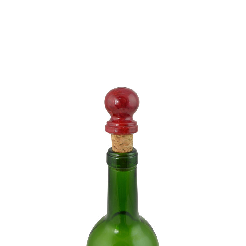Stone Bottle Stopper, Red