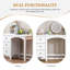 Bureau d'ordinateur blanc avec 3 tiroirs de rangement, bureau d'étude de 37,5 pouces, bureau d'écriture moderne avec bureau et table de rangement