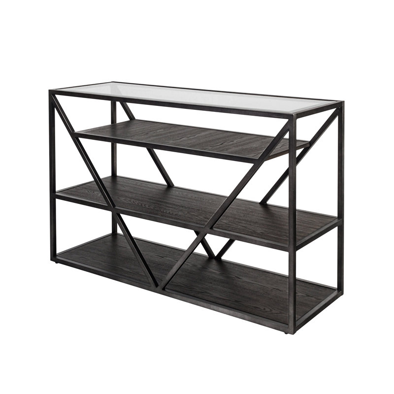 Collingdale 48'' Glass Top Console Table