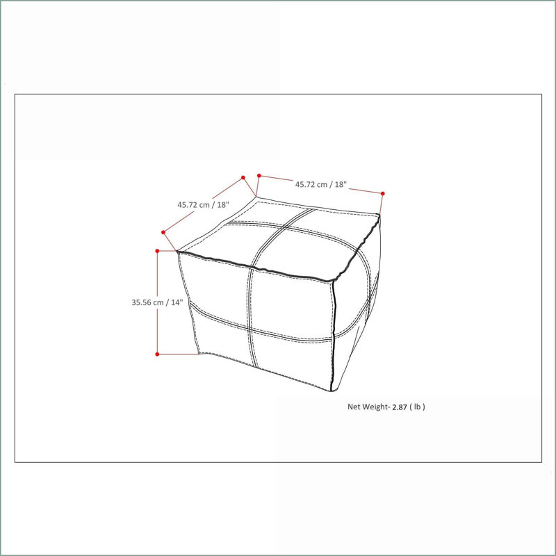 Pouf carré en similicuir gris délavé Brody - sièges supplémentaires | Similicuir | Carré, Similicuir gris