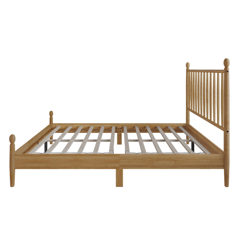 Downey Twin Platform Bed, Light Oak, Twin