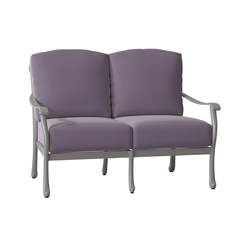 Casa Outdoor 2 - Seat Loveseat, Pewter, Canvas Bird's Eye Sunbrella® Canvas