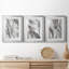 «Abstract Ink Fantasy I», ensemble de 3 cadres photo-803286516-803286519