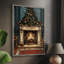 «Christmas Holiday Art», reproduction encadrée en bois massif-1198319836
