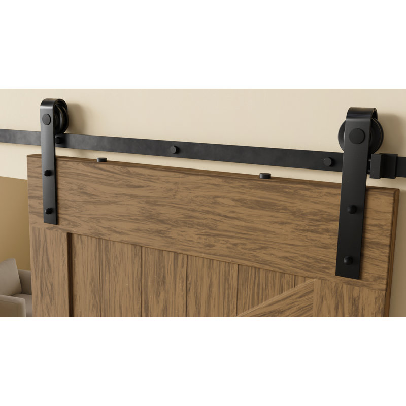 Steel and Plastic Standard Double Door Barn Door Hardware Kit