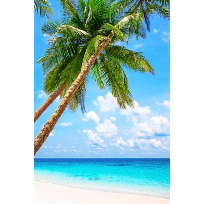 «Beach with Palm Trees» par Preto_Perola - Photographie sur toile tendue