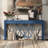 60''Acacia Veneer Console Table With 4 Spacious Drawers And Open Bottom Storage,Farmhouse Sofa Table For Living Room,Kitchen,Dining Room,Hallway-128994044