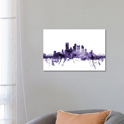 Pittsburgh, Pennsylvania Skyline by Michael Tompsett - Wrapped Canvas Gallery-Wrapped Canvas Giclée