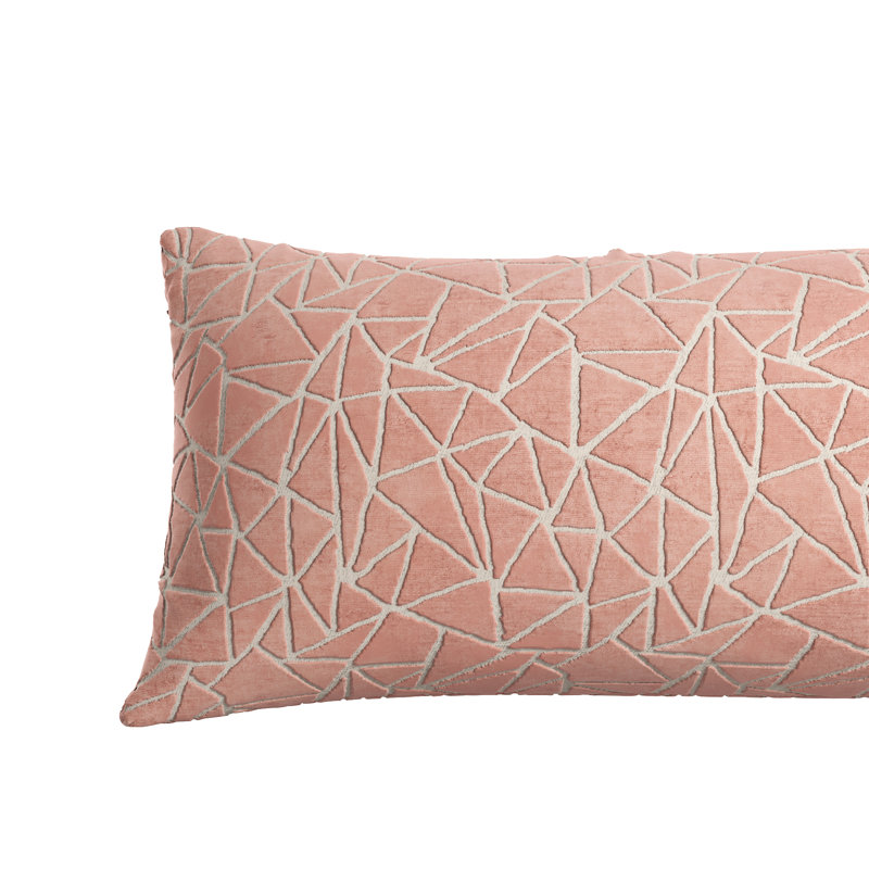 Milton Lumbar Pillow, Pink, 14"H x 36"W