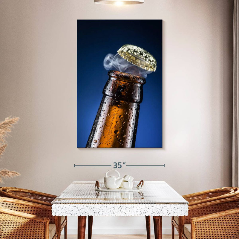 Yarlin Beer Bottle Cap, 51" H x 34" W