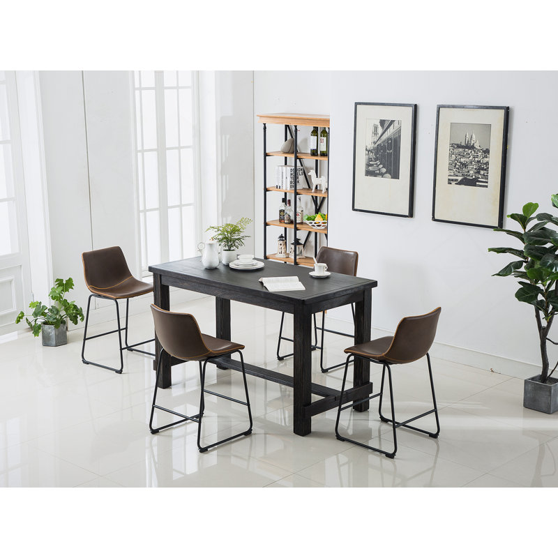 Ensemble de table de salle à manger 5 pièces pour les réunions de famille et les invités, idéal pour les salles à manger compactes et longues