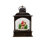 Kurt Adler Battery Operated LED Santa Lantern with Twirling Snow Motion, 9in
