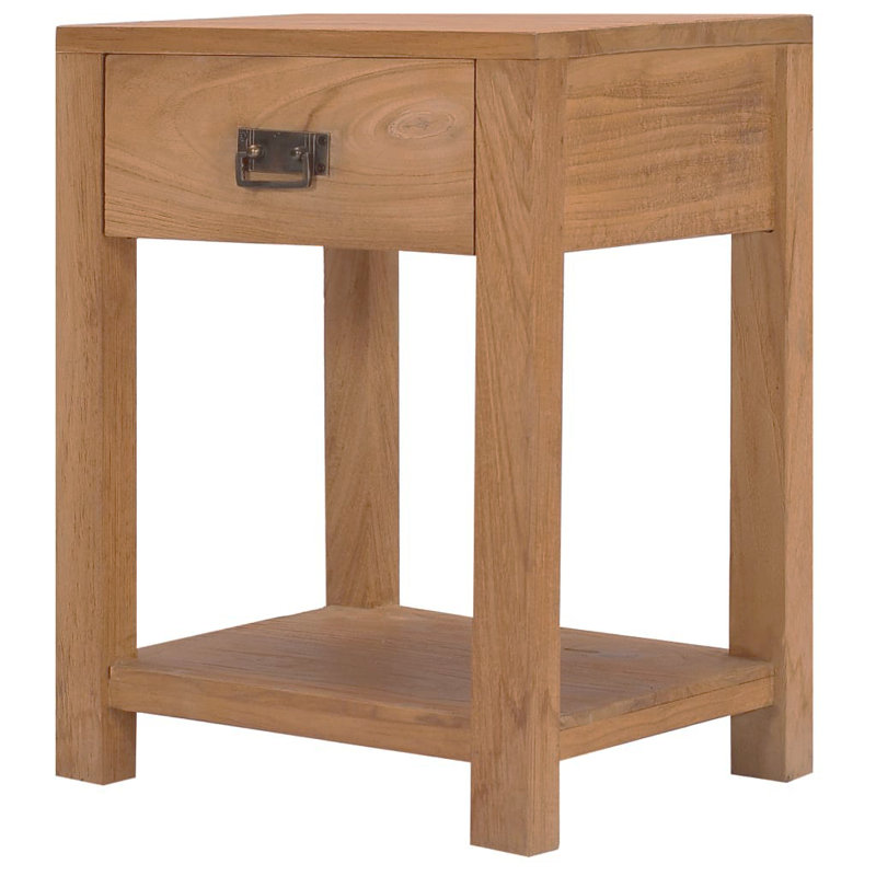 Zuniga 35cm W Solid Wood Bedside Table