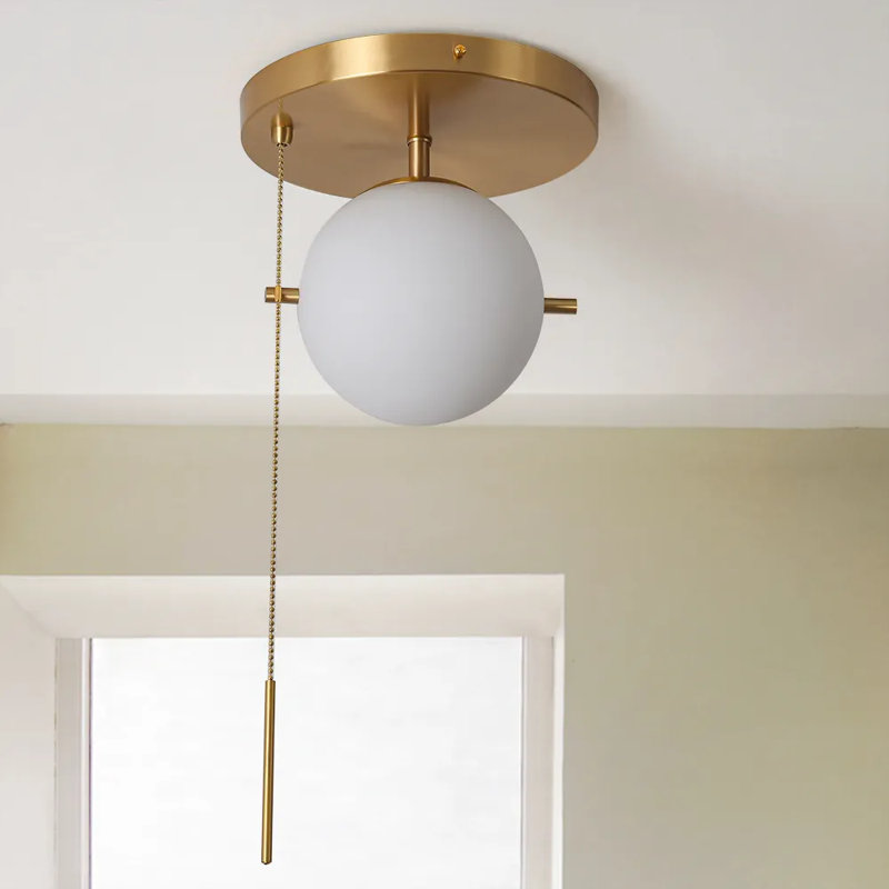 Erenay Glass Semi Flush Mount