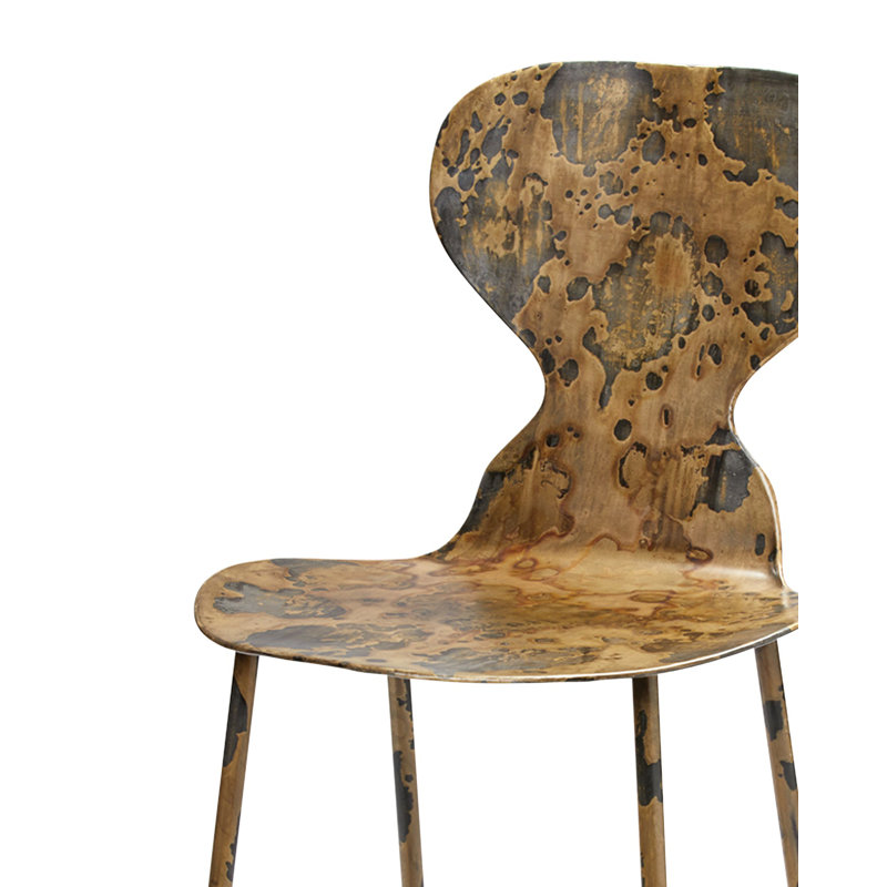 McCallan Acid Washed Metal Dining Chair