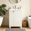 Meuble-lavabo autoportant moderne 24 po avec lavabo en céramique