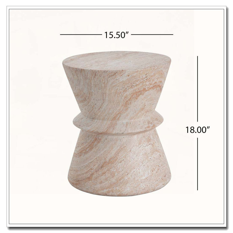 Outdoor Concrete Side Table