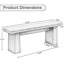 Banc d'entrée 47 po, banc de table de salle à manger en bois-132901643