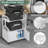 2 Tier Large Printer Stand With Cabinet Power Outlet, Printer Table With Storage Shelf, Rolling Printer Cart With Wheels For Home Office