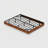 Queen Walnut Floating Bed Frame With LED Lights - Wave Curve Wood Texture, Heavy Duty Metal Slats, No Box Spring Needed-1065551499-1065551498
