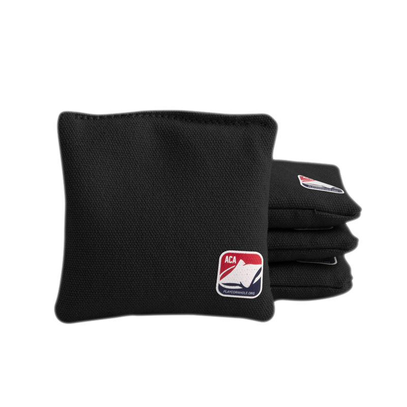 Sacs de cornhole quotidiens, H 4 po x l 4 po x P 0,5 po, Noir, noir, noir, noir