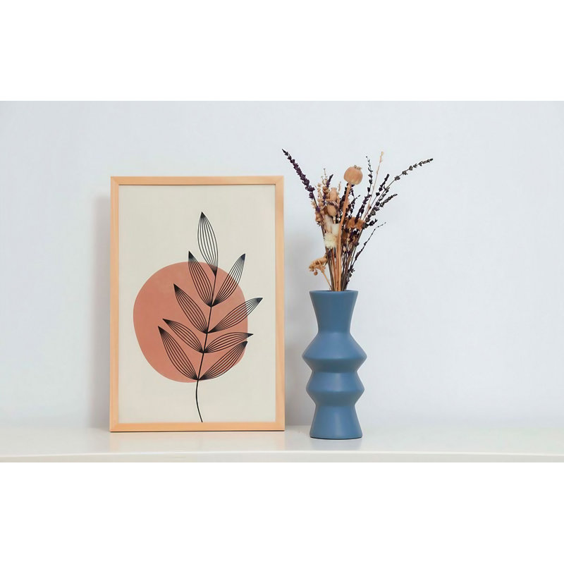 Craciuna Ceramic Table Vase, 11cm H x 29cm W x 11cm D, Grey Blue