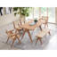 Ensemble de 6 meubles de patio en rotin et finition naturelle