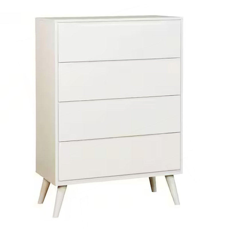 Commode et commode 1 pièce modernes de style Mid-Century, Blanc