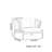 Antoneta Outdoor sofa balcony sunscreen waterproof