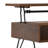 Hunter Solid Wood and Metal Industrial Small Lift Top Coffee Table with Hidden Storage, 2 Cubbies and Hairpin Legs-368800588-368800583