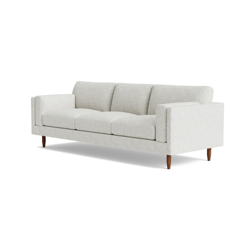 Skinny Fat Sofa (95"), Performance Weave - Snow