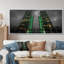 Vert, gris, bâtiment urbain, tours, impression d'art mural-880868433-986677922