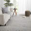 Hand Knotted Wool Floral Area Rug in Gray-897930509