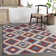 Pumphrey Hand-Woven Geometric Southwestern Cream/Red/Blue Area Rug