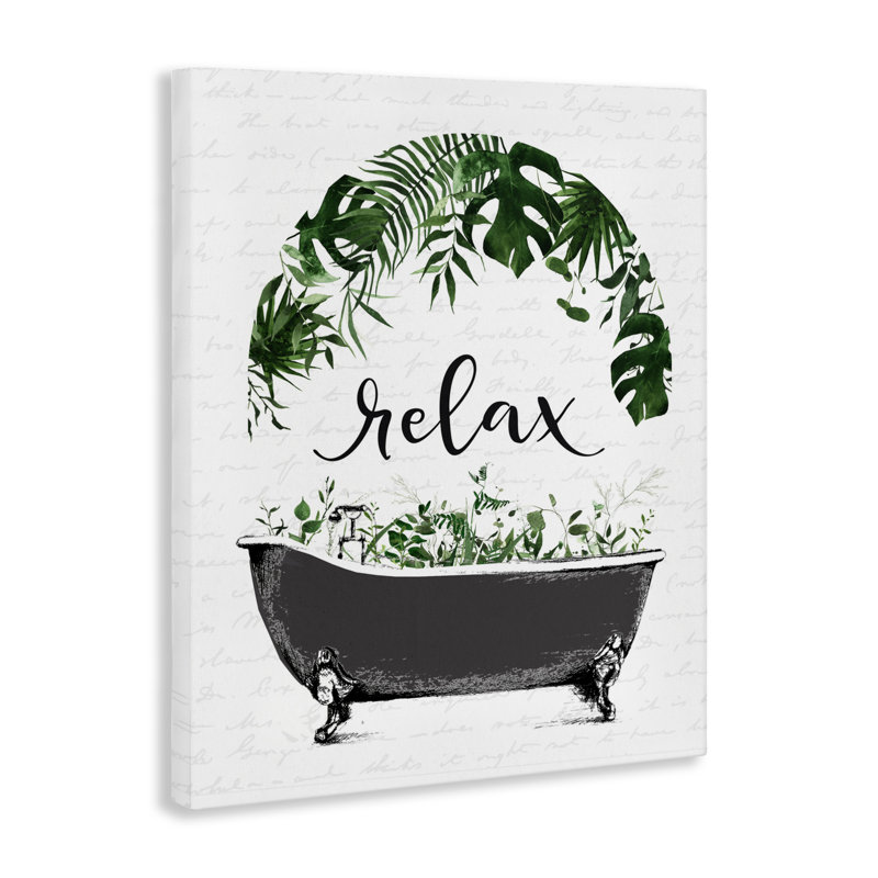 Toile tropicale relax, design par lettré et doublé