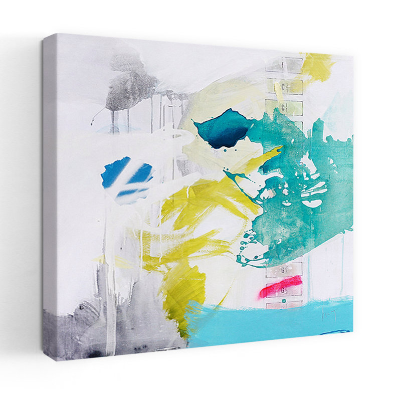 Geologias, art abstrait contemporain, H 18 po x l 18 po